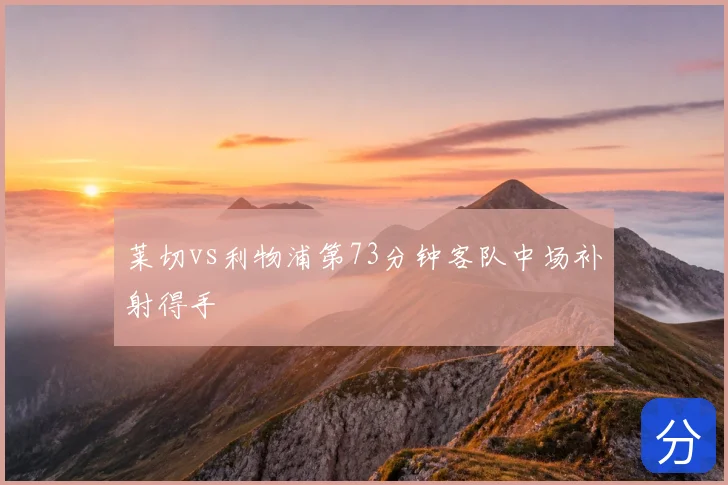 莱切vs利物浦第73分钟客队中场补射得手
